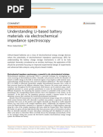 Understanding Li-Based Battery Materials Via Electrochemical Impedance Spectros