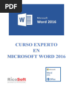 Curso Experto Word 2016