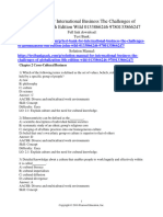 Test Bank For International Business The Challenges of Globalization 8th Edition Wild 0133866246 9780133866247