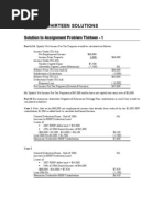 Chapter Thirteen Solutions