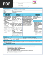 Sesión de Aprendizaje Comunicacion