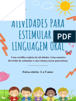 Cartilha de Atividades para Estimuliar Ling. Oral