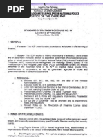 PNP SOP No. 13 Firearms Licensing 2008