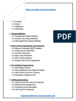 HSE Drilling and Well Control Procedure