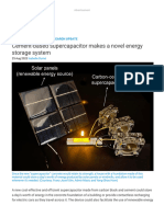 Cement-Based Supercapacitor