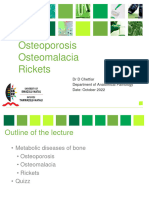 Osteomalacia, Rickets, Osteoporosis