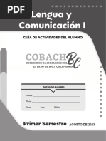 COBACHBC (112) - Lengua y Comunicación I - Completo (2023)