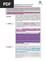 Dimensiones de La Gestión Escolar