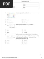 Chromatography Quiz