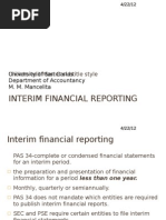 Interim Financial Reporting: Click To Edit Master Subtitle Style