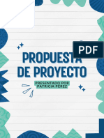 Propuesta de Proyecto Divertido Orgánico Azul y Verde