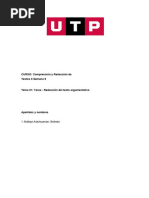 Semana 09 - Tema 01 Tarea - Redacción Del Texto Argumentativo