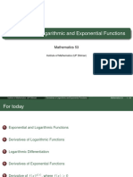 M53 Lec5.1 Derivatives of Exponential and Logarithmic Functions