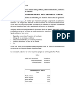 Ganancias. Justificación Patrimonial. Préstamo Familiar para Financiear Consumo.