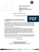 Oficio de Solicitud de Policía de Investigación