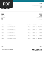 Invoice #00050304 Lacoste