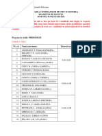 Repartizarea Pe Sali-Site Licenta Psihologie