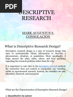 Descriptive Research