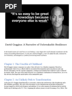 David Goggins A Narrative of Unbreakable Resilience