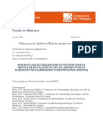 Thèse D'exercice: Faculté de Médecine