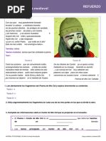 3º ESO. La Épica Medieval. Poema de Mío Cid. Oxford, Geniox. 5 Páginas. Refuerzo. Con Soluciones