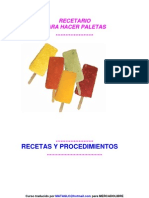 Recetario para Hacer Paletas