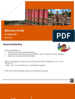 Sources of Law Part 1 - 2021