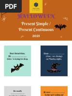 Halloween Present Simple Present Continuous