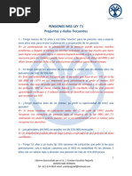 5 Preguntas y Dudas Frecuentes de Pensión