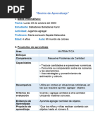 Sesion de 4 Años Matematica Lunes 23