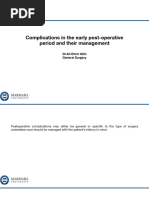 Complications in Early Postoperative Period and Their Management - Ali Emre Atıcı