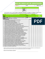 Formato de Check List de Capacitación (Recolectores)