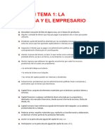 La Empresa y El Empresario Tema 1