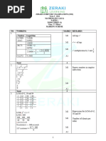 Mathematics Mathematics Form 3 Paper 1 Marking Scheme 1