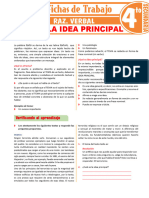 El Tema y La Idea Principal - 4to. Secundaria