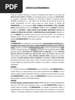 Contrato de Arrendamiento