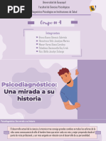 G4 Psicodiagnóstico Una Mirada A Su Historia