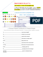 Improvement Plan 7°A: para Devolver El 17 de Noviembre/2023