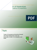 Types of Rasakalpas