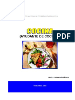 Ayudante de Cocina