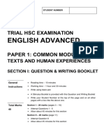 Hurlstone 2019 English Trial Paper 1