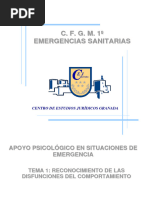 Capítulo 1. Apoyo Psicológico en Situaciones de Emergencia