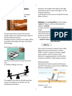 Moment and Centre of gravity-CIE NOTES