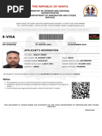 Daljit Singh Kenya Visa