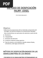 Método de Dosificación Faury - Joisel