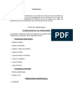 Tipos de Fundaciones