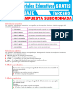 Tipos de Oracón Compuesta Subordinada