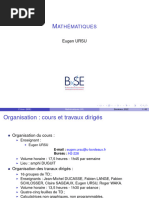 Mathématiques Economie L2 Chapitre1