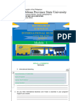 Module 1 - Lesson 1 - International Business and Trade