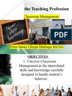 Classroom Management MMBAGO PJ BSE3ENG